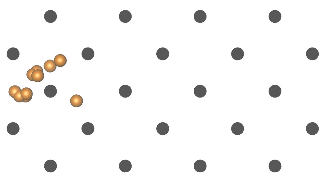 Nanoparticle dispersion simulation GIF